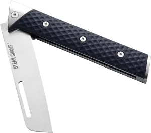 Outdoor Folding Knife „BBQ MASTER“, Foldable Outdoor Knife with 4.75" blade X50CrMoV15 alloy (or 4116 steel), with Safe Liner-Lock mechanism, Epic Meals Outdoor
