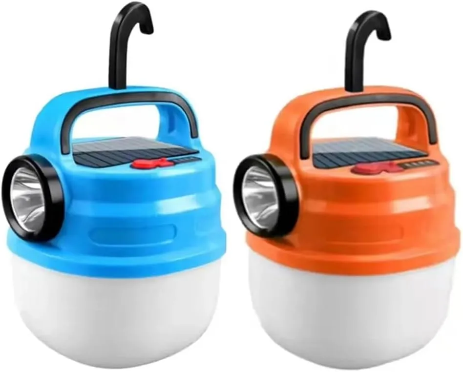 Outdoor Portable Hanging Led Camping Tent Lights Portable Outdoor Solar Camping Lights, USB Rechargeable Tent Lights, Camping Lights, Emergency Lights,Hanging Tent Light