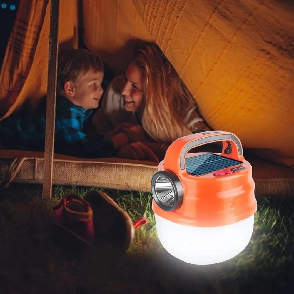 Outdoor Portable Hanging Led Camping Tent Lights Portable Outdoor Solar Camping Lights, USB Rechargeable Tent Lights, Camping Lights, Emergency Lights,Hanging Tent Light