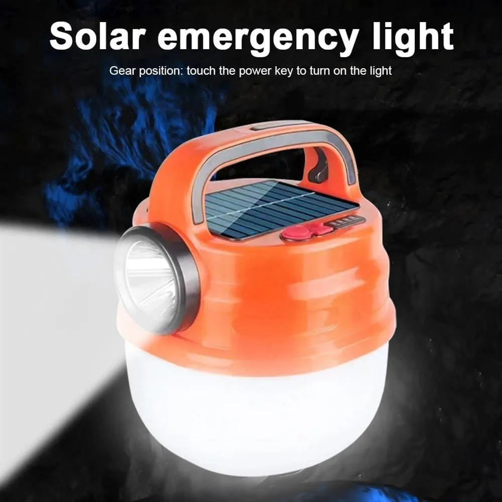 Outdoor Portable Hanging Led Camping Tent Lights Portable Outdoor Solar Camping Lights, USB Rechargeable Tent Lights, Camping Lights, Emergency Lights,Hanging Tent Light