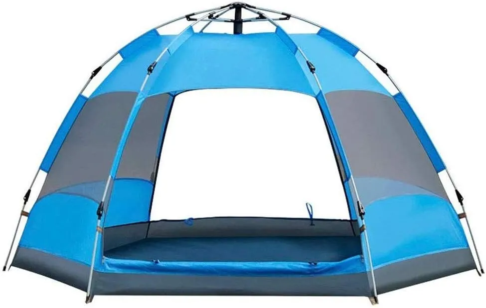 Outdoor Ultralight Camping Tent, 4 Man Festival Tent, Pyramid Spire Tent with 160Cm, Camping Tent for Mountaineering Hiking Travel