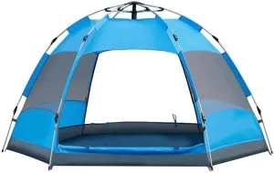 Outdoor Ultralight Camping Tent, 4 Man Festival Tent, Pyramid Spire Tent with 160Cm, Camping Tent for Mountaineering Hiking Travel