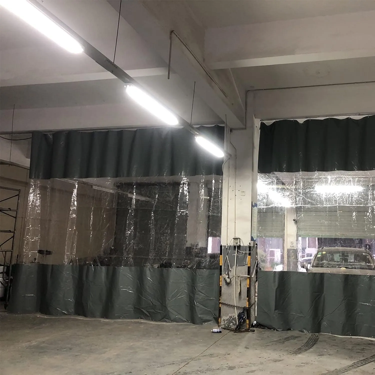 Outdoor Waterproof Curtain Transparent Pergola Side Panels Wear-Resistant Patio Tarpaulin, Weatherproof Dust-Proof, Customizable (Color : Clear, Size : 3.28x7.22ft/1x2.2m)