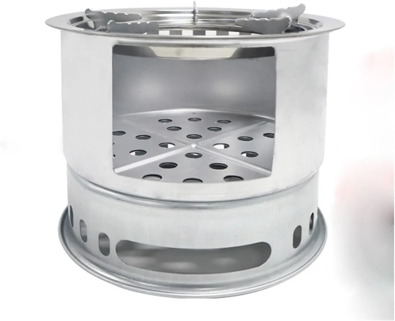 Outdoor Wood Stove Picnic Stove Camping Cooker Floor Pot Stove Wood Stove Portable Picnic Equipment Charcoal Barbecue Stove