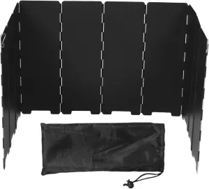 Panel Iron Wind Deflector Portable Cooking Wind Screen for Gas Burner BBQ Grill for Outdoor Activities and Hiking