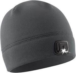 Panther Vision LED Hat Light - POWERCAP 3.0 USB Rechargeable LED Beanie - Light Up Hat with Ultra Bright LEDs and IPX4 Water Resistance Gifts for Dad Father Husband Warm Knitted Cap 150 Lumens Gray