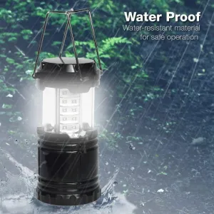 PARTYSAVING [4-Pack] Portable Bright Camping Light with Collapsible Design and 30 LED Lights, APL1424