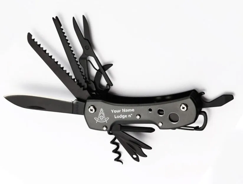 Past Master Blue Lodge Pocket Knife - Multifunctional