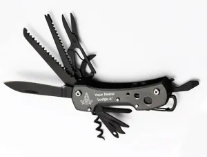 Past Master Blue Lodge Pocket Knife - Multifunctional