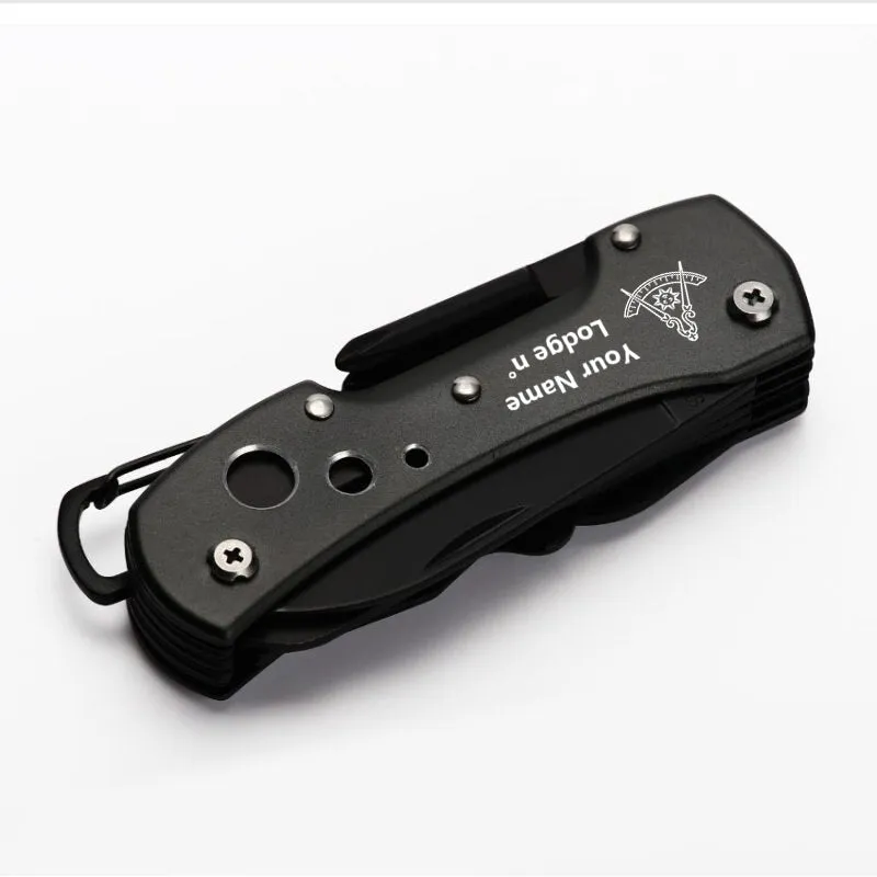 Past Master Blue Lodge Pocket Knife - Multifunctional