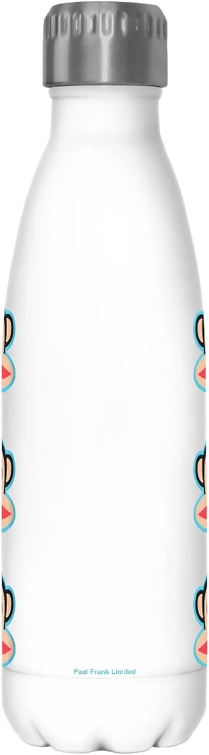 Paul Frank Julius Head 17 oz Stainless Steel Water Bottle, 17 Ounce, Multicolored