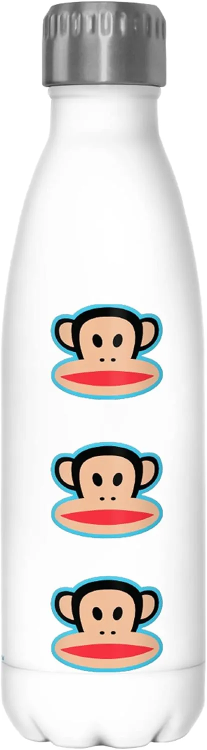 Paul Frank Julius Head 17 oz Stainless Steel Water Bottle, 17 Ounce, Multicolored