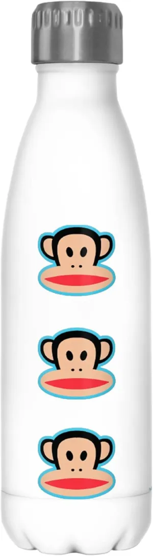 Paul Frank Julius Head 17 oz Stainless Steel Water Bottle, 17 Ounce, Multicolored
