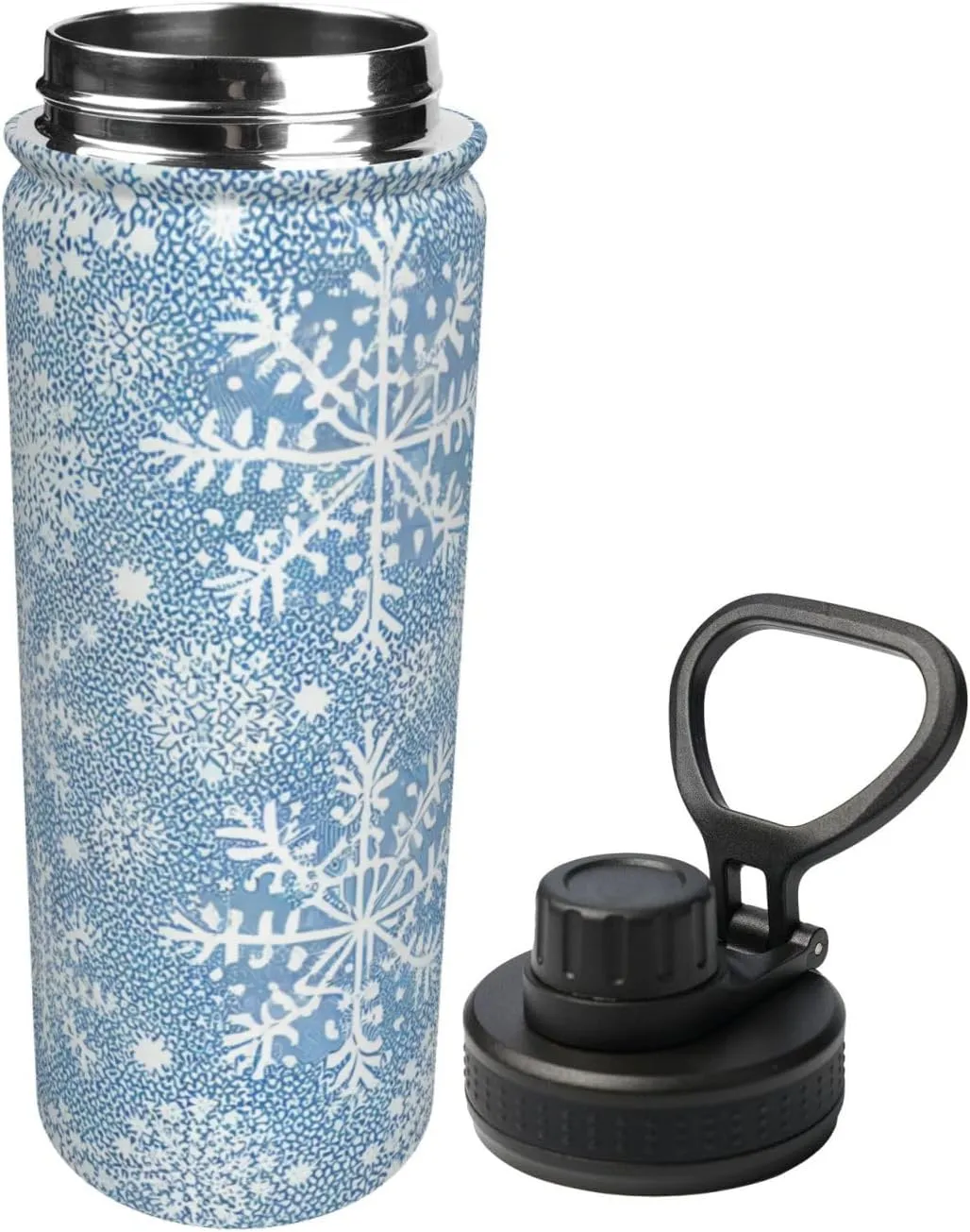 Paw Pattern pattern Sports Leak Proof Water Bottle 18 oz, Insulated Water Bottles for Bicycles,Fitness,Yoga,Hiking etc.Blue