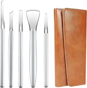 Pedicure Knife Ingrown Toenail Kit, 5 PCS Professional Pedicure Tool Kit, Top Notch Foot Blade Stainless Steel Ingrown Toenail Tool Foot Care Tools Nail Cuticle Remover (5 Pcs Set)