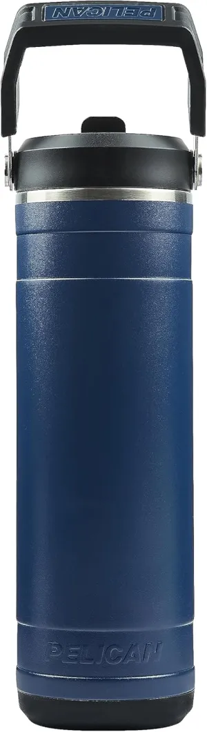 Pelican Hydration Pelican Pacific™ 26 oz Vacuum Insulated Tumbler - Recycled Stainless Steel Double Wall Travel with Dual Lid, Powder Coated Insulated Water Bottle For Cold Drinks, Midnight