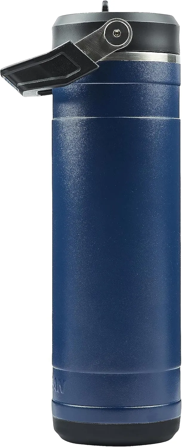 Pelican Hydration Pelican Pacific™ 26 oz Vacuum Insulated Tumbler - Recycled Stainless Steel Double Wall Travel with Dual Lid, Powder Coated Insulated Water Bottle For Cold Drinks, Midnight