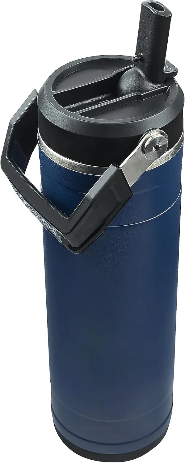 Pelican Hydration Pelican Pacific™ 26 oz Vacuum Insulated Tumbler - Recycled Stainless Steel Double Wall Travel with Dual Lid, Powder Coated Insulated Water Bottle For Cold Drinks, Midnight