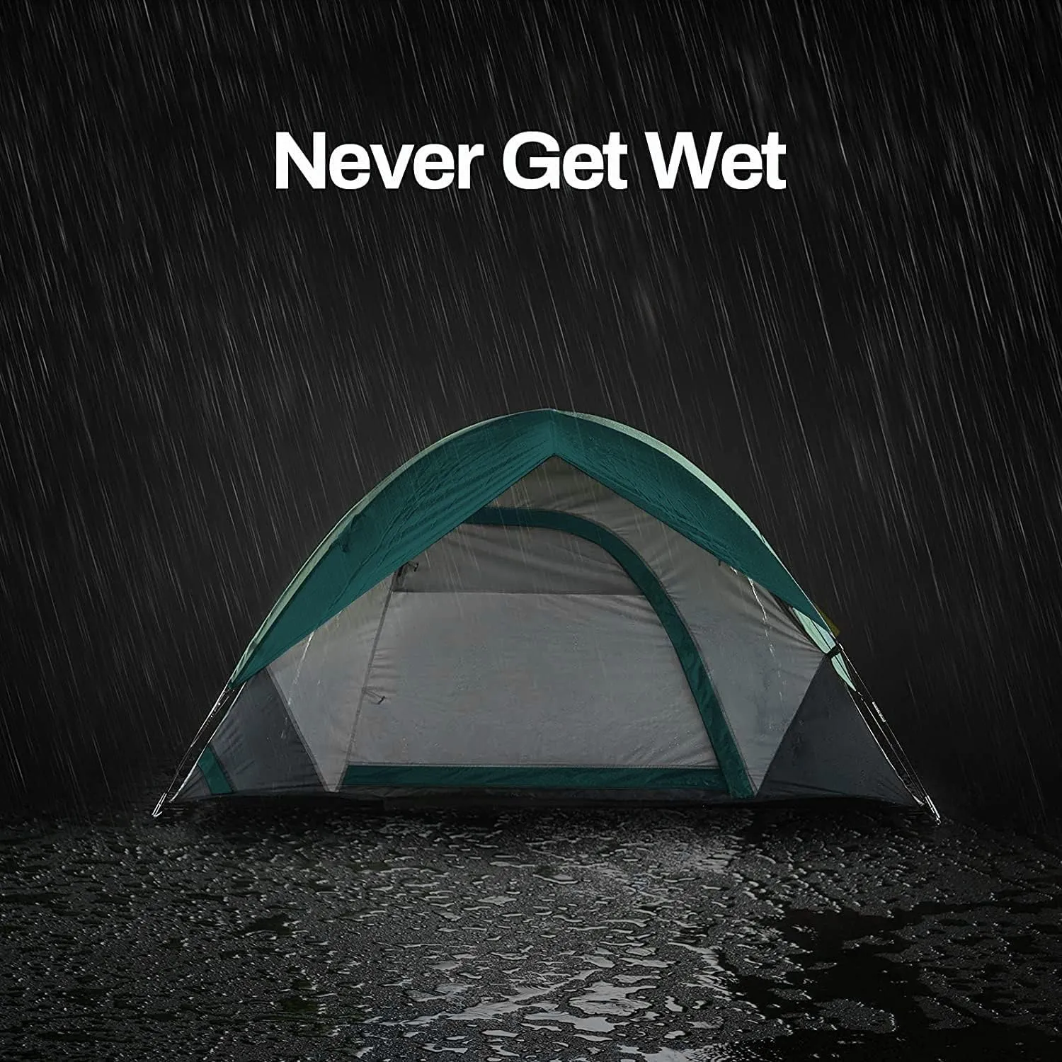 Person Camping Tent, Outdoor Family Tent with Removable Rainfly for Backpacking, Hiking, Windproof and Waterproof Dome Tent for Comfortable Trip, Easy Set Up