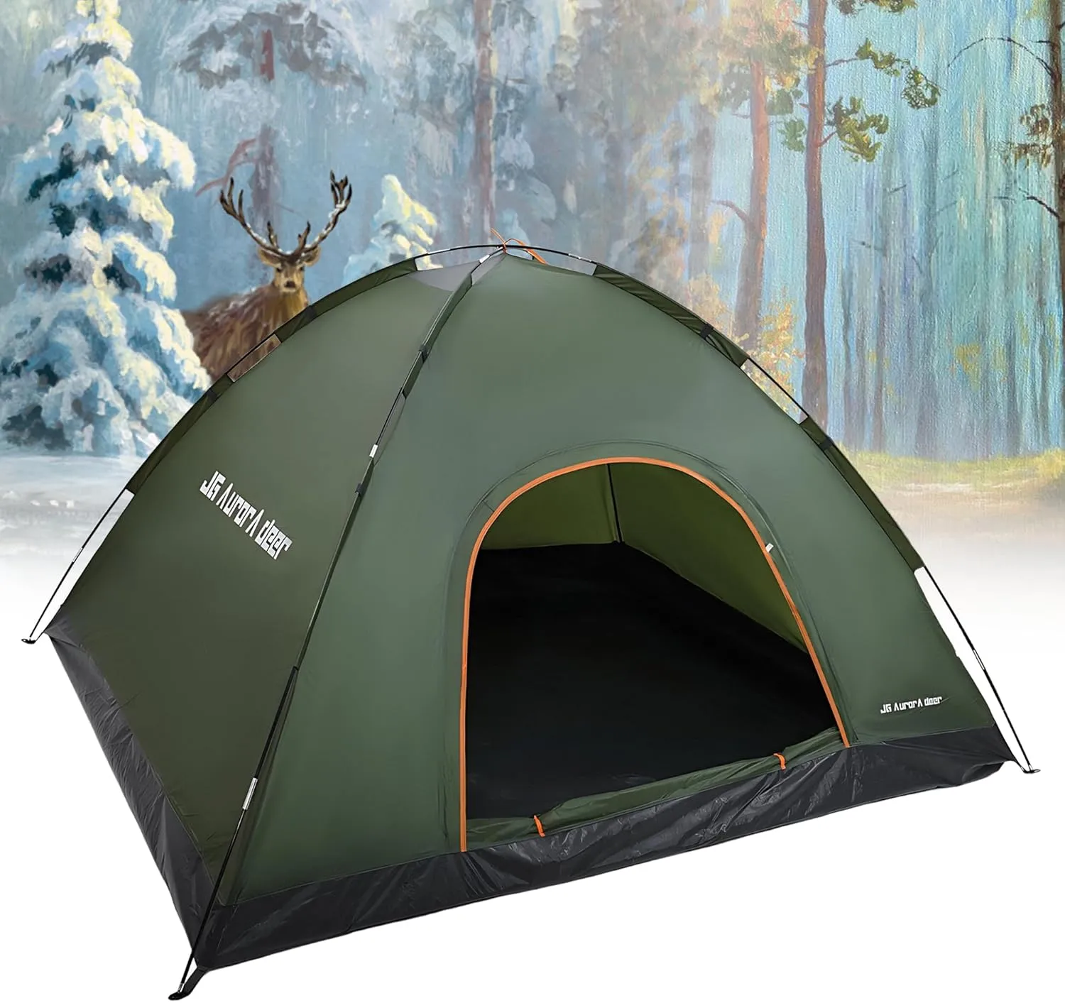 Person Tent Waterproof Windproof Family Tents Camping Tents Backpacking Tent for Portable Camping with Carry Bag