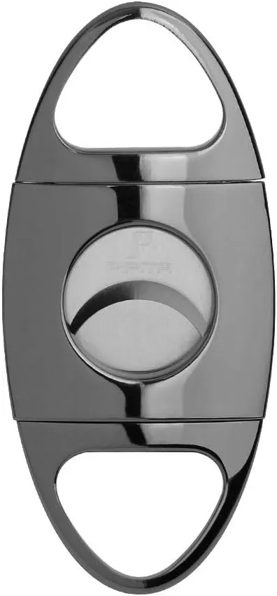 PIPITA Cigar Lighter and Cigar Cutter Set (2pcs/Set), Jet 3 Flame Cigar Lighter Torch and Cigar Cutter, Packing with Nice Gift Box (Black, Lighter Cutter)