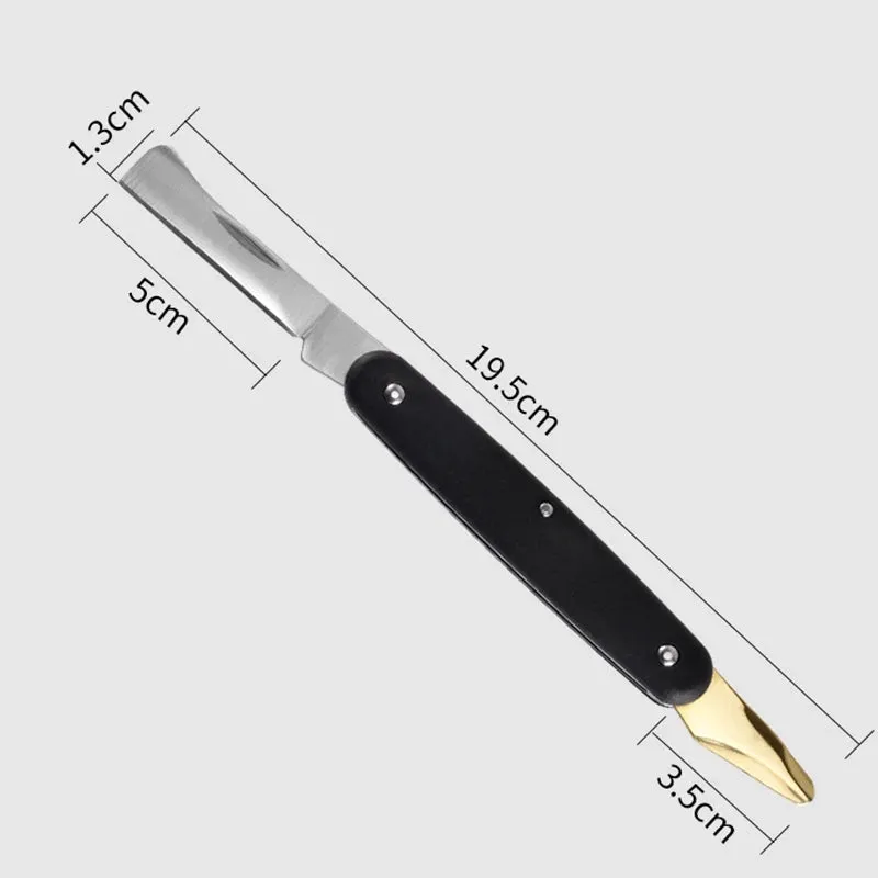 Plant Grafting Knife Grafting Tools Foldable Grafting Pruning Knife Professional Garden Grafting Cutter Wooden Handle Knife