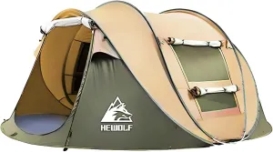 Pop Up Camping Tent 2/4 Person, Instant Family Tents, Easy Setup Automatic Tent for Camping Hiking & Traveling