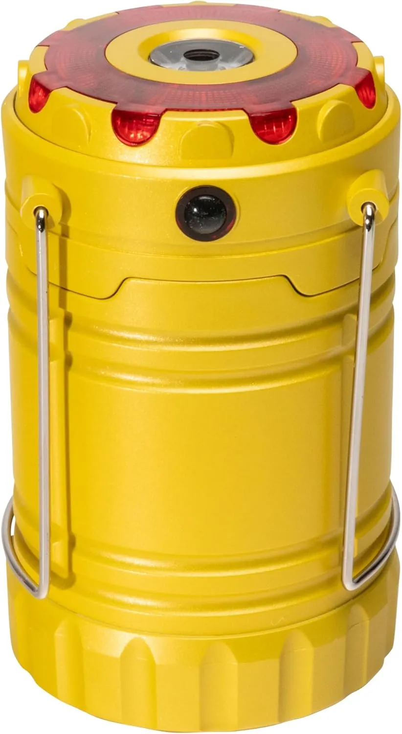 Pop-Up Lanterns with Flashlight & Emergency Flash (4-Pack) (Neon)