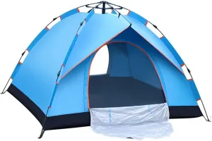 Pop-Up Tents Water-Resistant & UV Protection Automatic Hydraulic Tents 3-4 Person Family Camping Tents Perfect for Beach Outdoor Traveling Hiking Camping Hunting Fishing etc,B