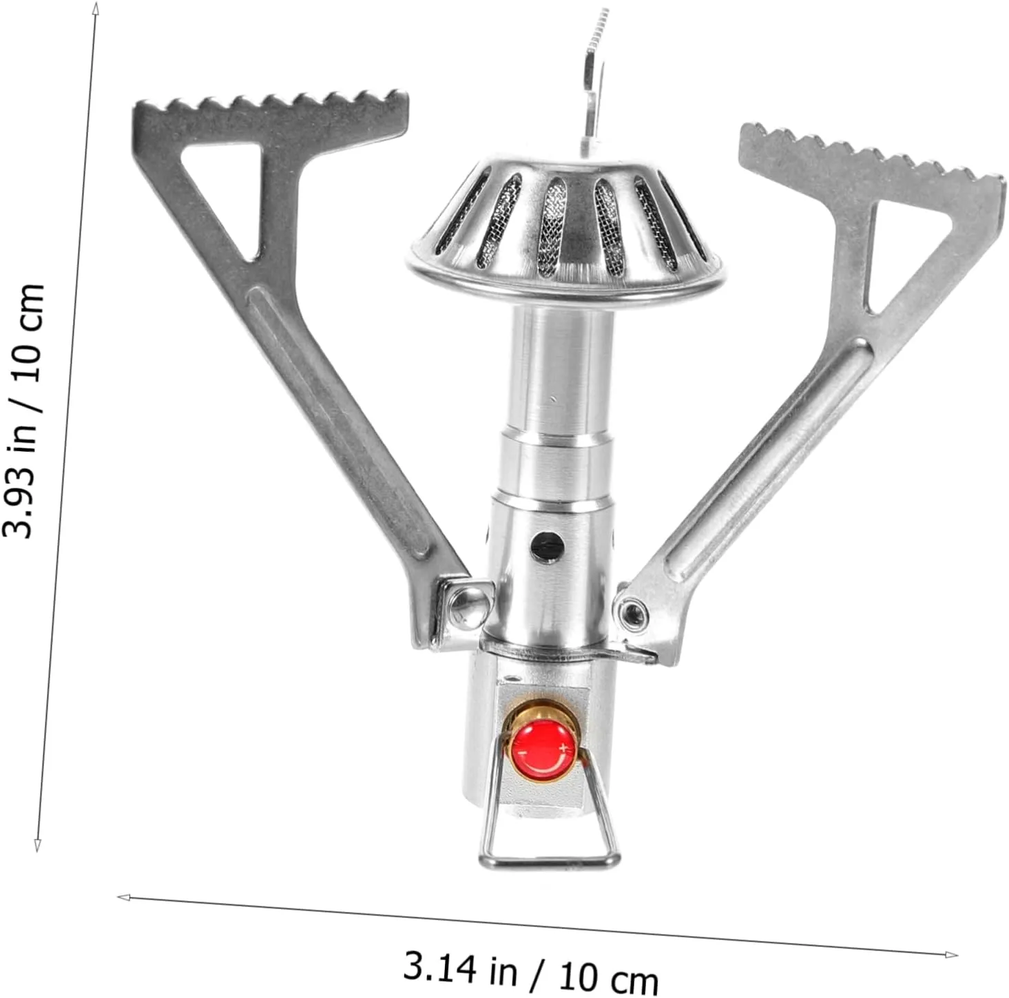 POPETPOP 2pcs Folding Mini Stainless Steel Camping Stove Portable Leak Gas Cooker Enhanced Heat Resistance for Outdoor Cooking and Picnic Use