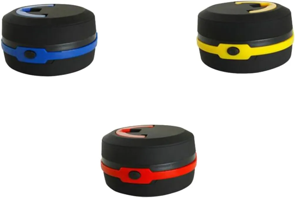 POPETPOP 3Pcs LED Portable Camping Light Collapsible Tent Lanterns Red for Hiking Emergency Outdoor Use Battery Powered Compact Versatile Night Lights