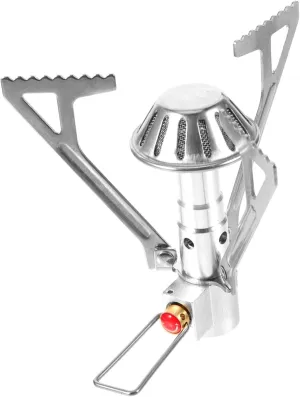 POPETPOP Portable Propane Camping Stove Small Gas Cooker for Picnic Camping Outdoor Cooking Stainless Steel Leak-proof 2000w