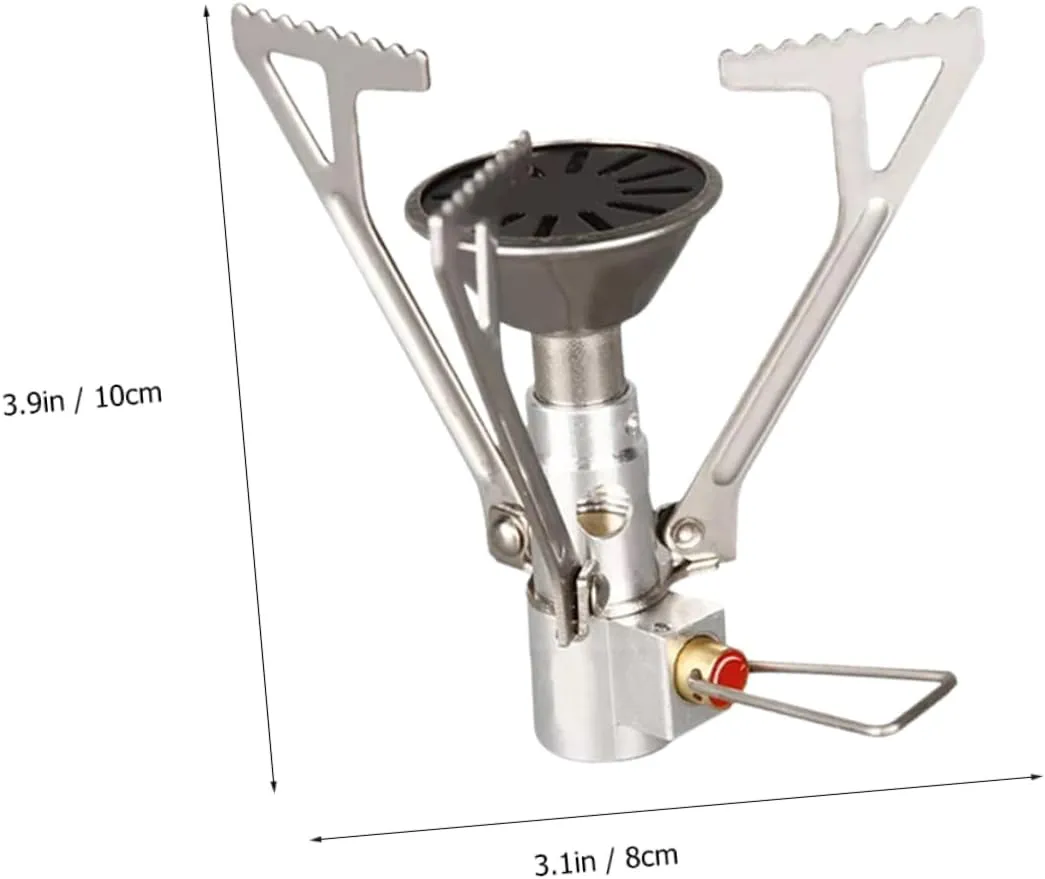 POPETPOP Portable Propane Camping Stove Small Gas Cooker for Picnic Camping Outdoor Cooking Stainless Steel Leak-proof 2000w