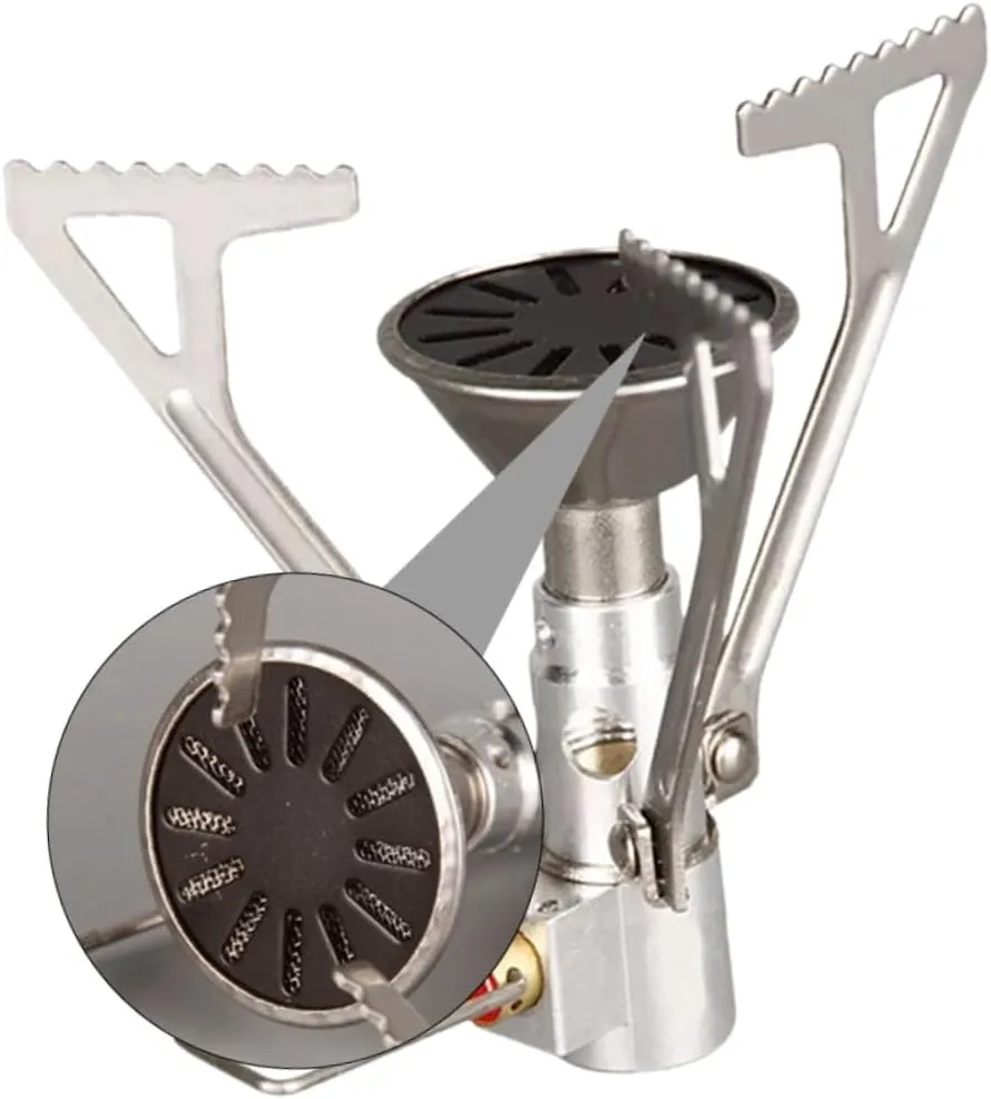 POPETPOP Portable Propane Camping Stove Small Gas Cooker for Picnic Camping Outdoor Cooking Stainless Steel Leak-proof 2000w
