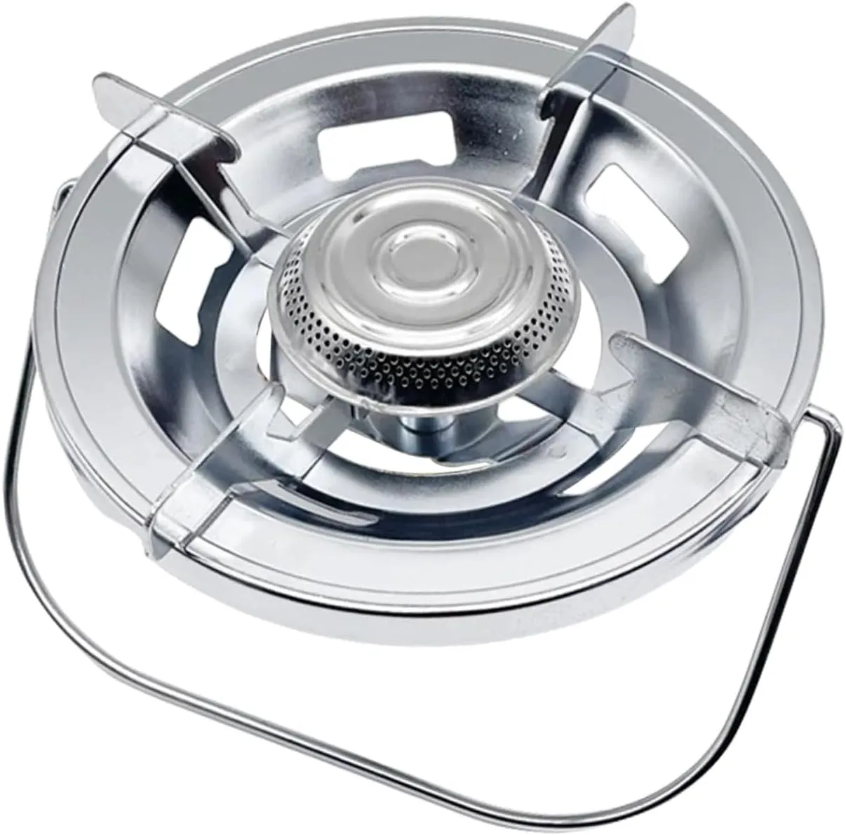 POPETPOP Portable Windproof Camping Stove Lightweight Gas Cooker for Outdoor Cooking Hiking Trekking and Picnics Compact Design High-temperature Resistant Easy to Carry