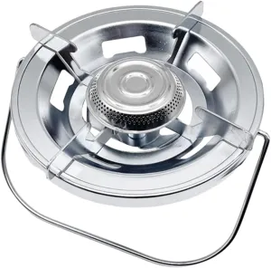 POPETPOP Portable Windproof Camping Stove Lightweight Gas Cooker for Outdoor Cooking Hiking Trekking and Picnics Compact Design High-temperature Resistant Easy to Carry