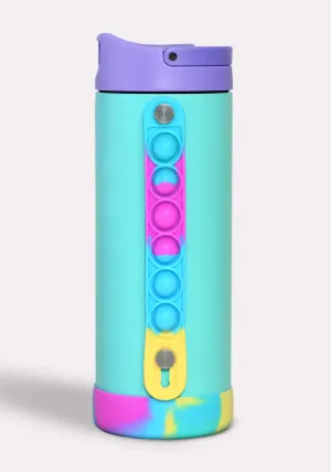 Poppin Blue Tye Dye 14oz Iconic Pop Elemental Bottle