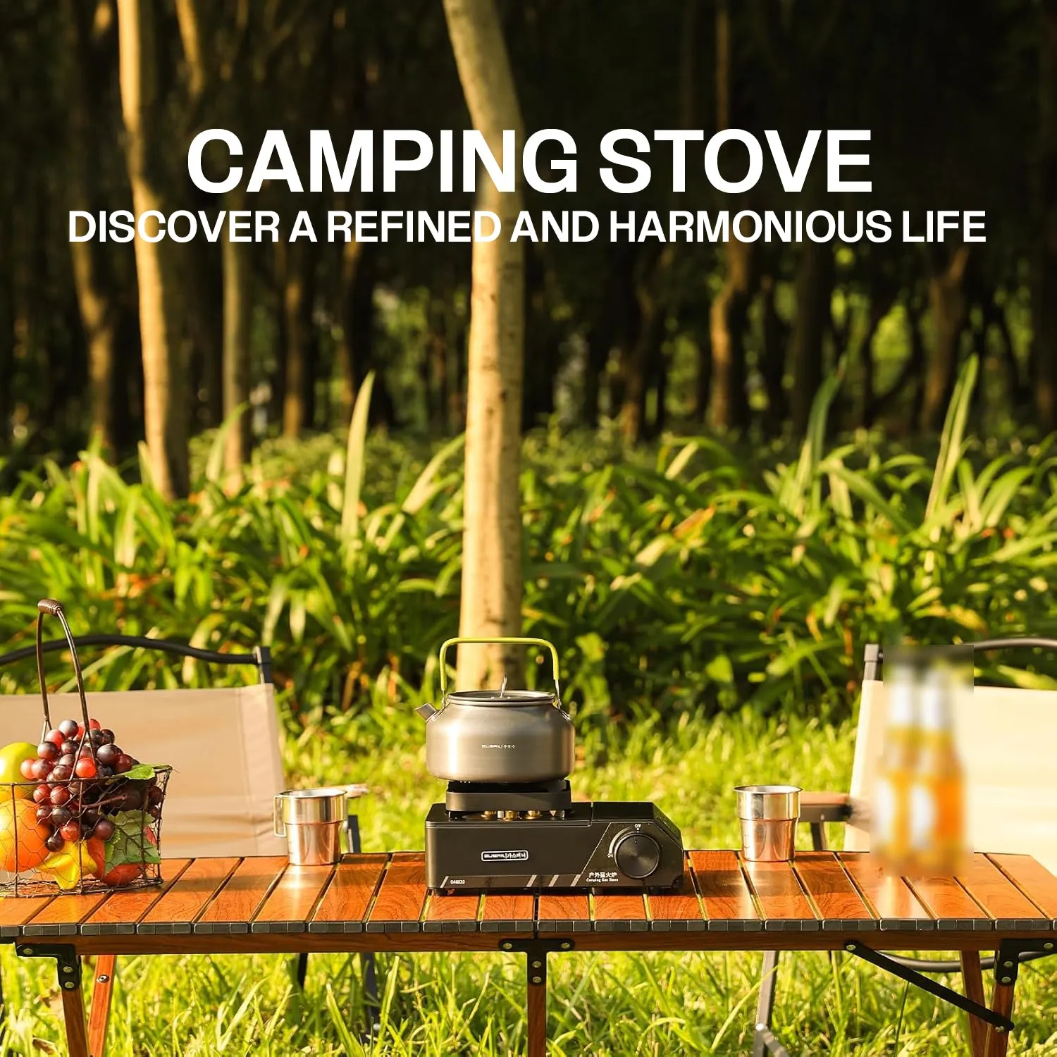 Portable 3 Burners Outdoor Camping Stove by Buerk