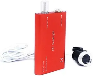 Portable 3W LED Headlight Lamp for Binocular Loupes (Red)