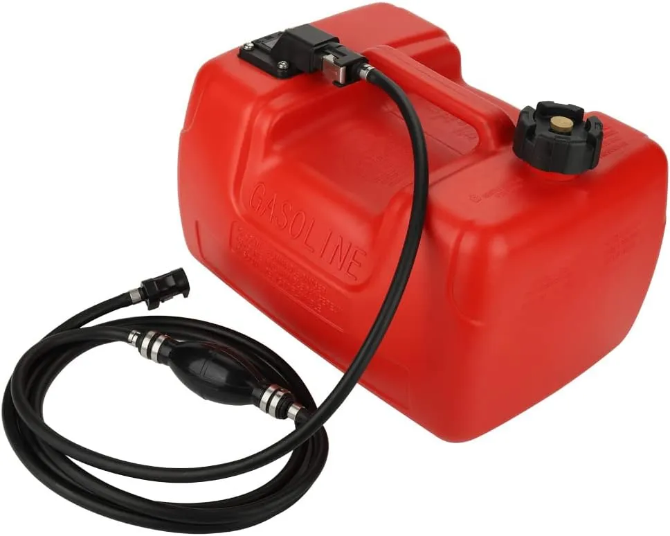 Portable Boat Fuel Gas tank 12L 3 Gallon Marine Outboard Gas Tank for YAMAHA Barco De Motor Fuera De Borda with Connector Replace Yamaha 6YL-24201-24-00 Portable Gas Tank