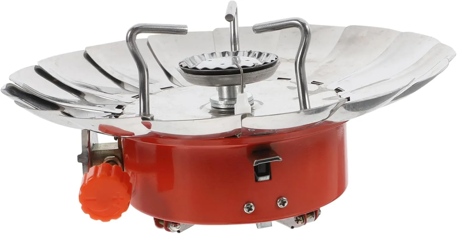 Portable Camping Stove Outdoor Furnace Windproof Design Easy to Connect Tank for Quick Cooking