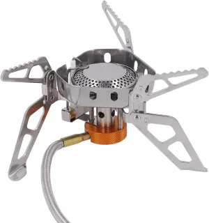Portable Camping Stove with Electronic Ignition 3240W Windproof Foldable Gas Cooking with Storage Box for Outdoor
