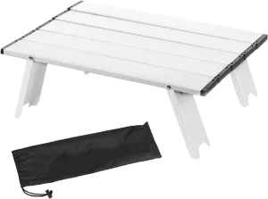 Portable Camping Table, Durable Rustproof Long Lasting Stable Ultralight Aluminum Folding Beach Table Collapsible Camping Table for Camping Hiking Backpacking Outdoor Picnic
