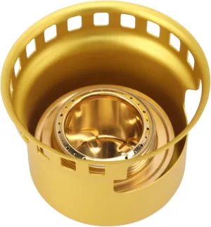Portable Copper & Aluminium Oy Stove for Camping, Picnic, and Outdoor Cooking, Windproof with High Power (Gold)