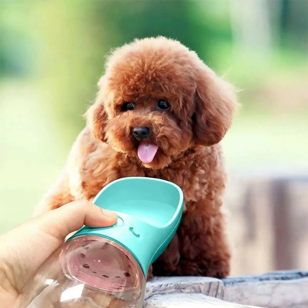 Portable Dog Water Bottle 350ml Leak-Proof Pet Water Dispenser for Dogs & Cats ( Multicolor )