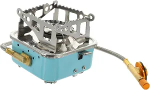 Portable Folding Gas Stove for Camping Lightweight Outdoor Burner with Screw for Hiking and Compact Design for Easy Carrying and Use