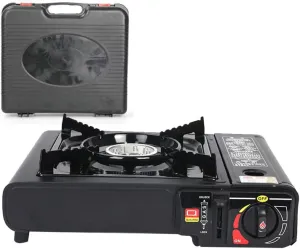 Portable Gas Cooker Dual-Purpose Single Burner Stove for Butane Tank Liquefied Tank