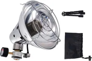 Portable Gas Heater Camping Stove Stainless Steel Garden Heater Heating Warmer for Outdoor Patio Camping Equipment