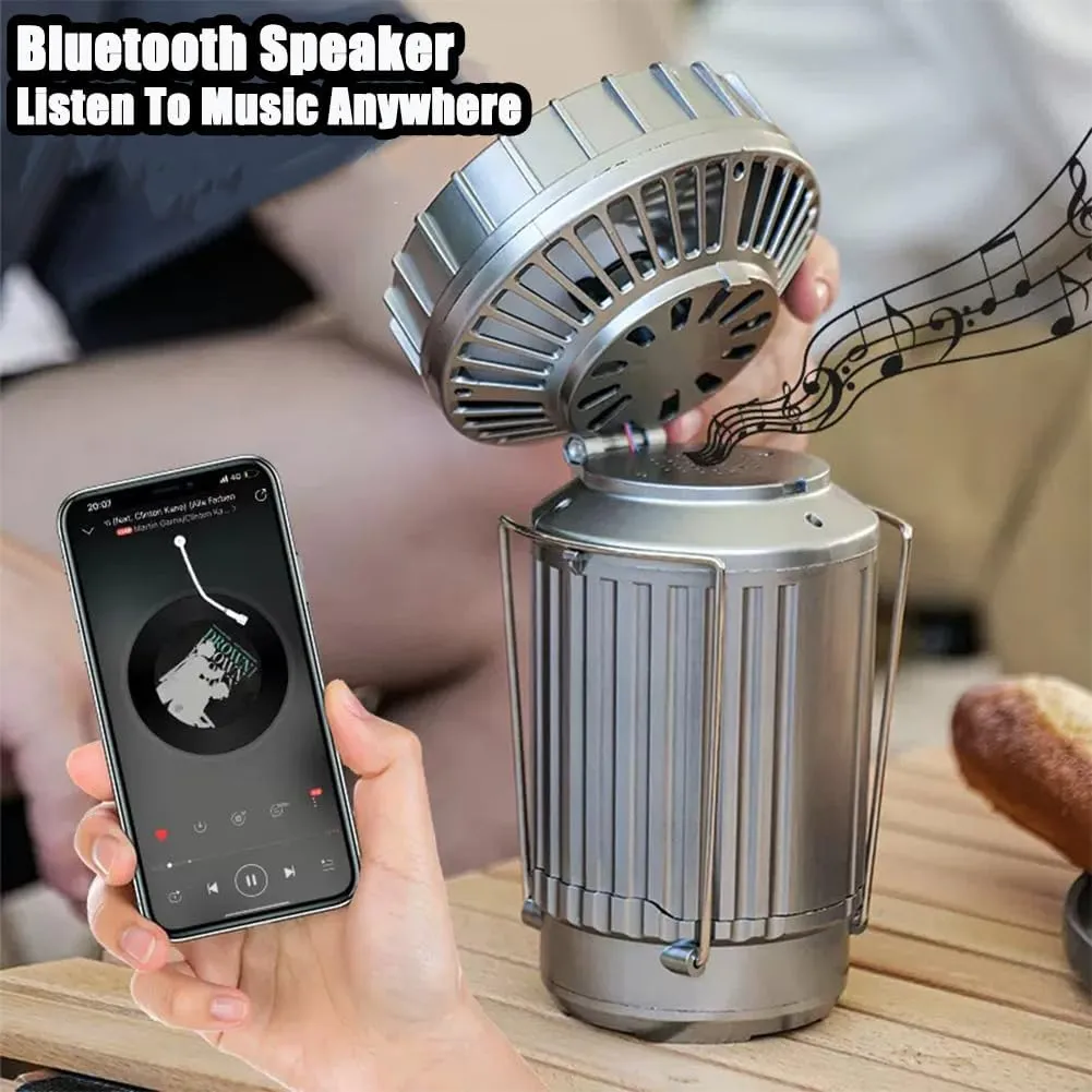 Portable LED Camping Lantern with Fan, 6 in 1 Rechargeable LED Lanterns Camping Fans, Multifunctional Solar Camping Lantern for Tents Power Outage Hurricanes Camping Gear (Black 3000Mah)