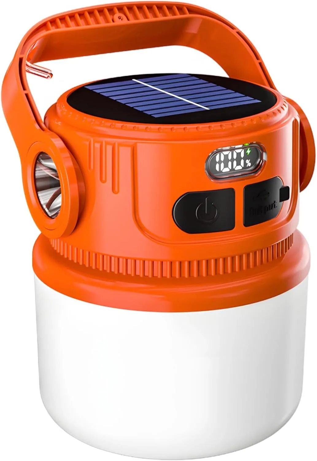 Portable Led Lantern, 6-Mode Rechargeable Camping Light, Solar & USB Powered, 360° Illumination